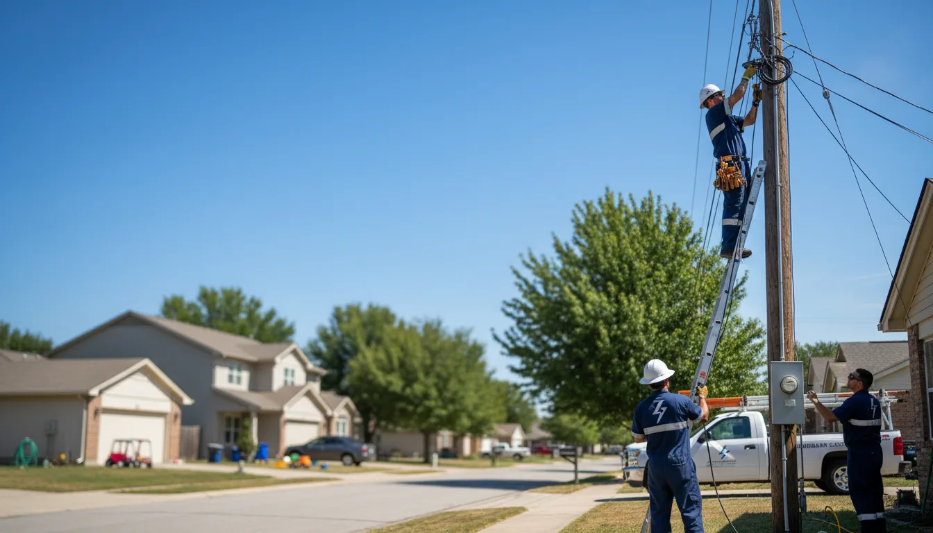 Residential electrician providing installation services in Allen, KS